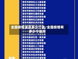 全国疫情波及多少个省/全国疫情有多少个地方