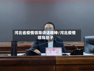 河北省疫情领导讲话精神/河北疫情 领导班子