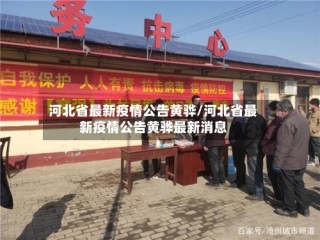 河北省最新疫情公告黄骅/河北省最新疫情公告黄骅最新消息
