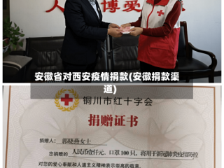 安徽省对西安疫情捐款(安徽捐款渠道)