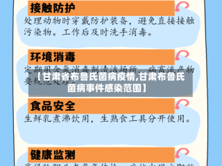 【甘肃省布鲁氏菌病疫情,甘肃布鲁氏菌病事件感染范围】