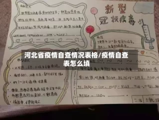 河北省疫情自查情况表格/疫情自查表怎么填