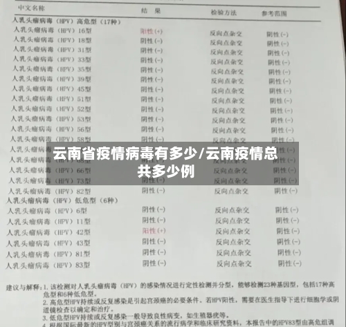 云南省疫情病毒有多少/云南疫情总共多少例-第1张图片