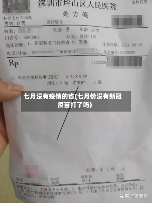 七月没有疫情的省(七月份没有新冠疫苗打了吗)-第1张图片