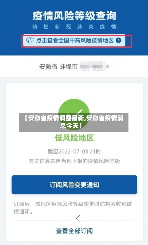 【安徽省疫情调整最新,安徽省疫情消息今天】-第3张图片