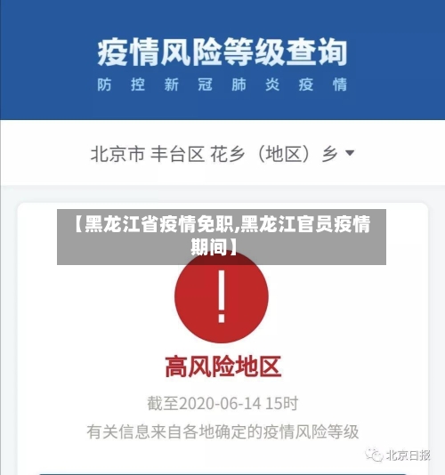 【黑龙江省疫情免职,黑龙江官员疫情期间】-第1张图片