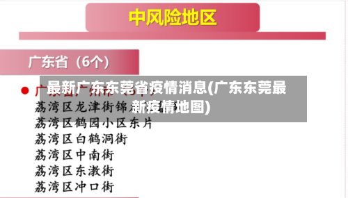 最新广东东莞省疫情消息(广东东莞最新疫情地图)-第1张图片