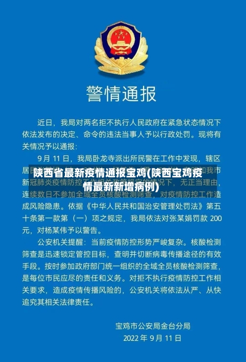 陕西省最新疫情通报宝鸡(陕西宝鸡疫情最新新增病例)-第3张图片