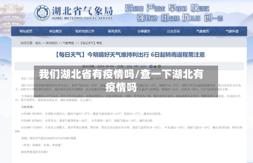 我们湖北省有疫情吗/查一下湖北有疫情吗-第1张图片