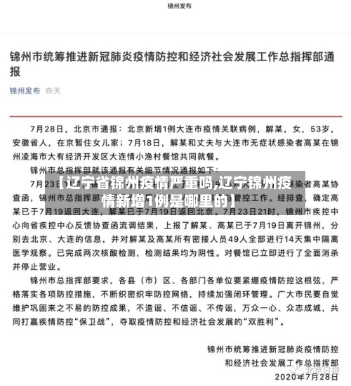 【辽宁省锦州疫情严重吗,辽宁锦州疫情新增1例是哪里的】-第3张图片