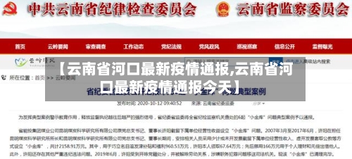 【云南省河口最新疫情通报,云南省河口最新疫情通报今天】-第3张图片
