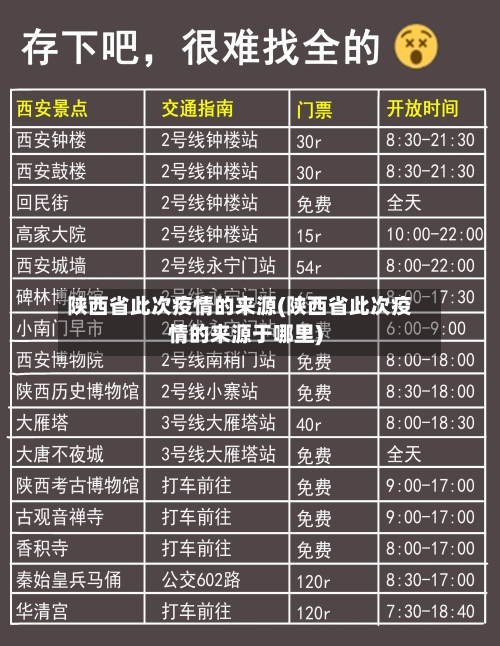陕西省此次疫情的来源(陕西省此次疫情的来源于哪里)-第3张图片