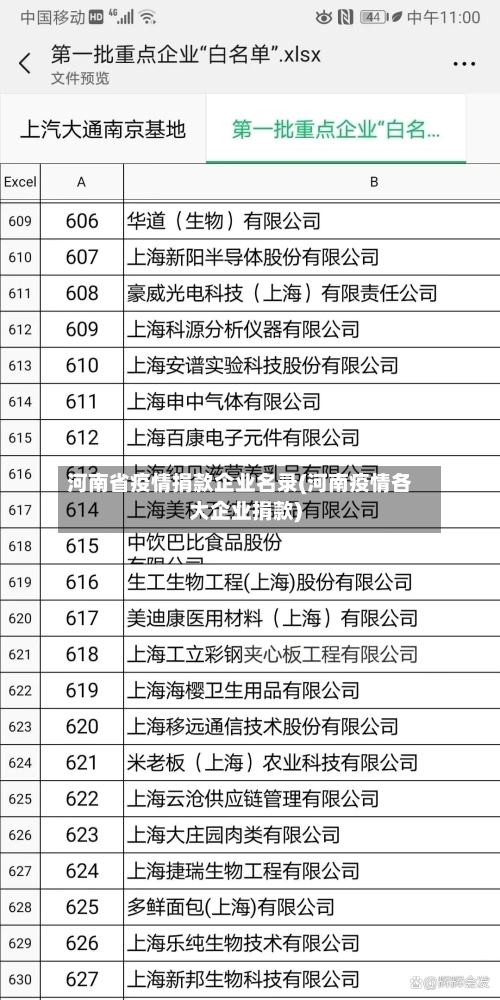 河南省疫情捐款企业名录(河南疫情各大企业捐款)-第2张图片