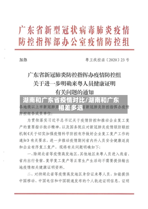 湖南和广东省疫情对比/湖南和广东相差多远-第3张图片
