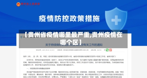 【贵州省疫情哪里最严重,贵州疫情在哪个区】-第2张图片