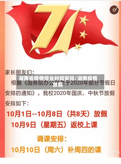 湖南省疫情停业时间安排/湖南疫情放假-第2张图片