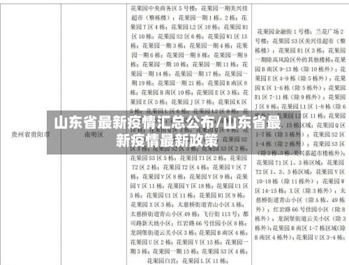 山东省最新疫情汇总公布/山东省最新疫情最新政策-第1张图片