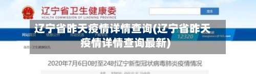 辽宁省昨天疫情详情查询(辽宁省昨天疫情详情查询最新)-第2张图片