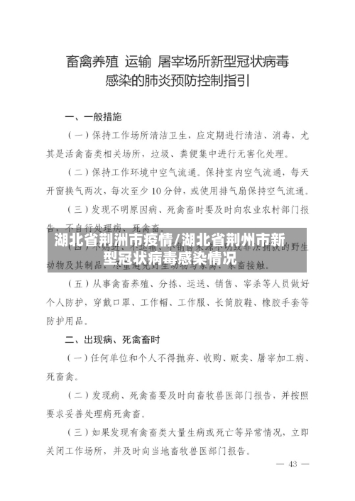 湖北省荆洲市疫情/湖北省荆州市新型冠状病毒感染情况-第1张图片