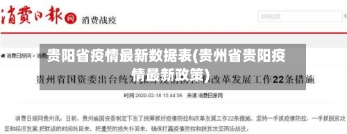 贵阳省疫情最新数据表(贵州省贵阳疫情最新政策)-第2张图片