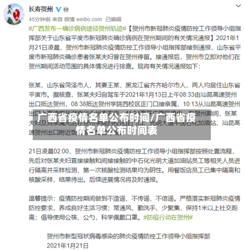 广西省疫情名单公布时间/广西省疫情名单公布时间表-第3张图片