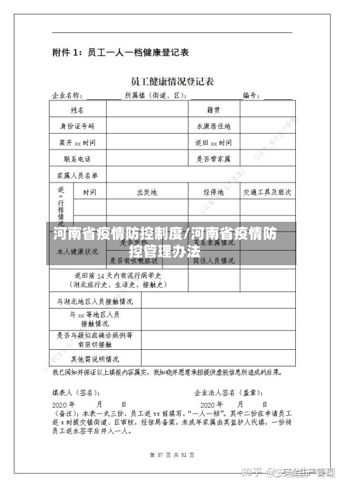 河南省疫情防控制度/河南省疫情防控管理办法-第1张图片