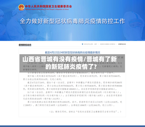山西省晋城有没有疫情/晋城有了新的新冠肺炎疫情了?-第1张图片