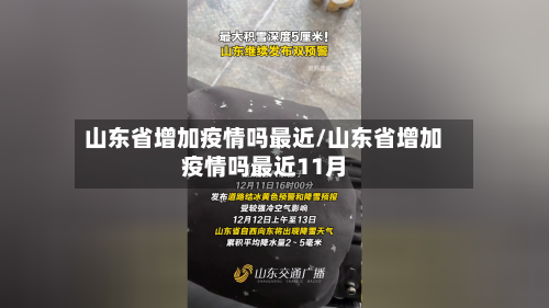 山东省增加疫情吗最近/山东省增加疫情吗最近11月-第1张图片