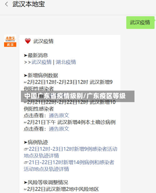 中国广东省疫情级别/广东疫区等级-第1张图片