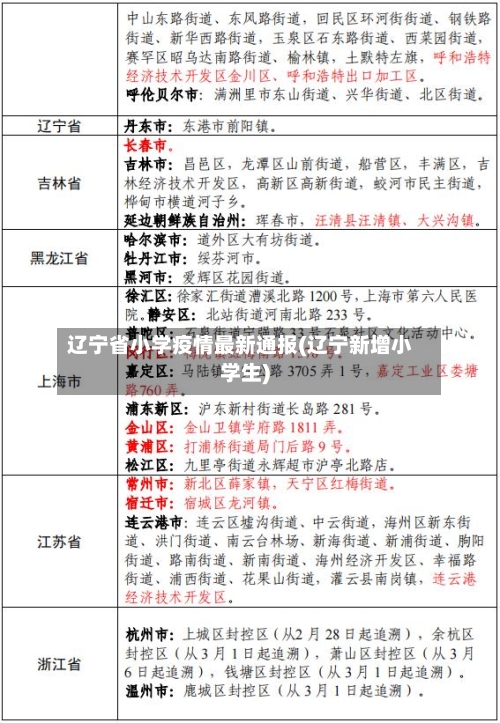 辽宁省小学疫情最新通报(辽宁新增小学生)-第3张图片