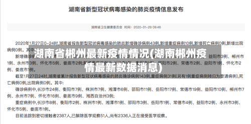湖南省郴州最新疫情情况(湖南郴州疫情最新数据消息)-第2张图片