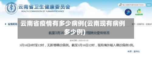 云南省疫情有多少病例(云南现有病例多少例)-第1张图片