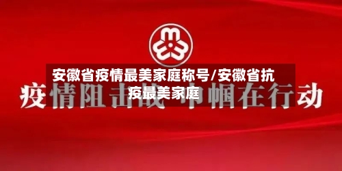 安徽省疫情最美家庭称号/安徽省抗疫最美家庭-第2张图片