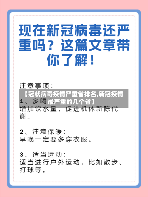 【冠状病毒疫情严重省排名,新冠疫情最严重的几个省】-第1张图片