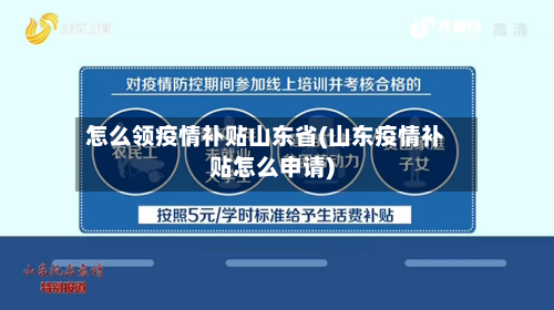 怎么领疫情补贴山东省(山东疫情补贴怎么申请)-第2张图片