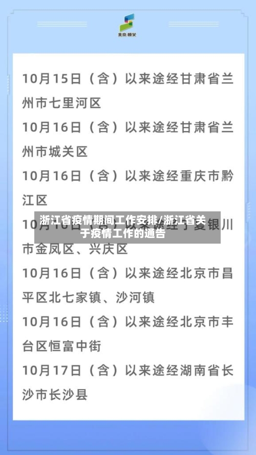 浙江省疫情期间工作安排/浙江省关于疫情工作的通告-第2张图片