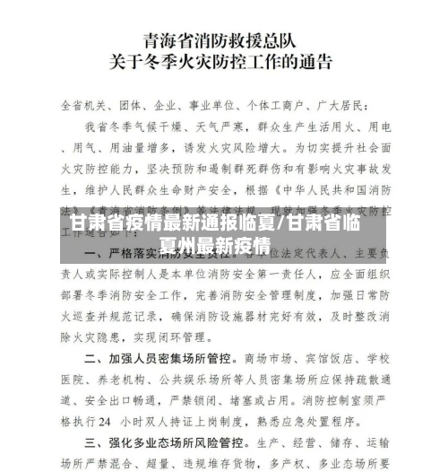 甘肃省疫情最新通报临夏/甘肃省临夏州最新疫情-第3张图片