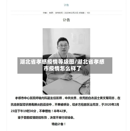 湖北省孝感疫情等级图/湖北省孝感市疫情怎么样了-第1张图片