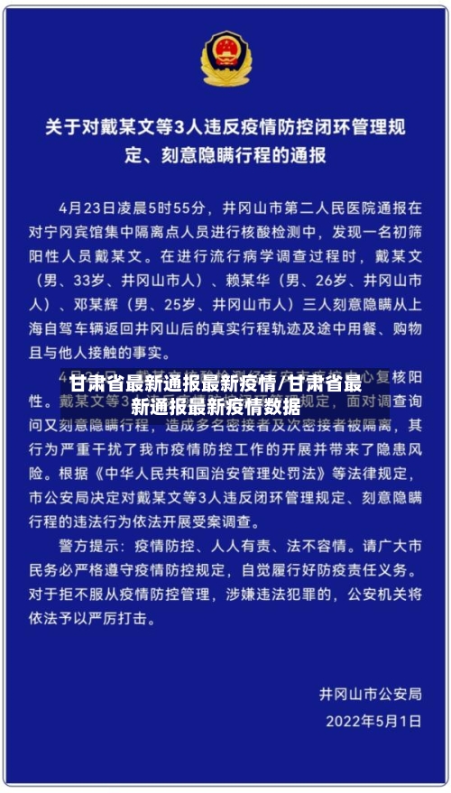 甘肃省最新通报最新疫情/甘肃省最新通报最新疫情数据-第1张图片
