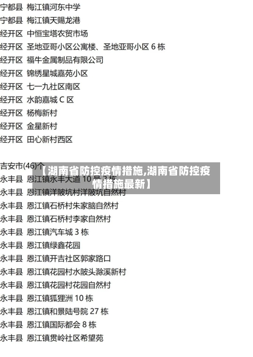 【湖南省防控疫情措施,湖南省防控疫情措施最新】-第1张图片