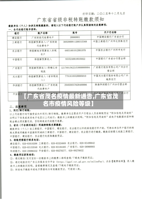 【广东省茂名疫情最新通告,广东省茂名市疫情风险等级】-第2张图片