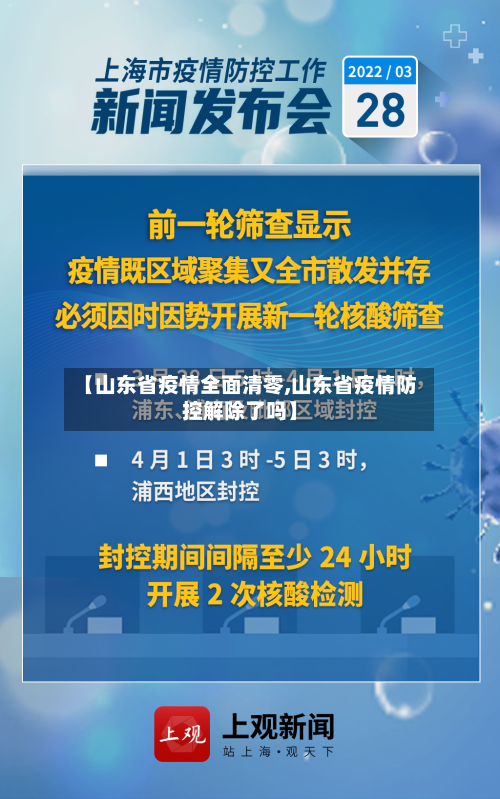 【山东省疫情全面清零,山东省疫情防控解除了吗】-第2张图片