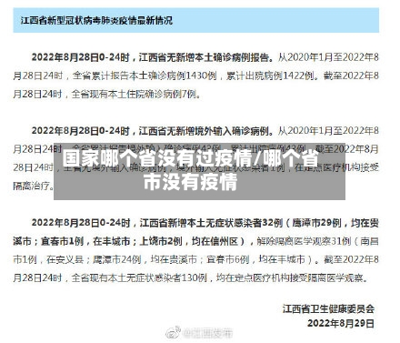 国家哪个省没有过疫情/哪个省市没有疫情-第1张图片