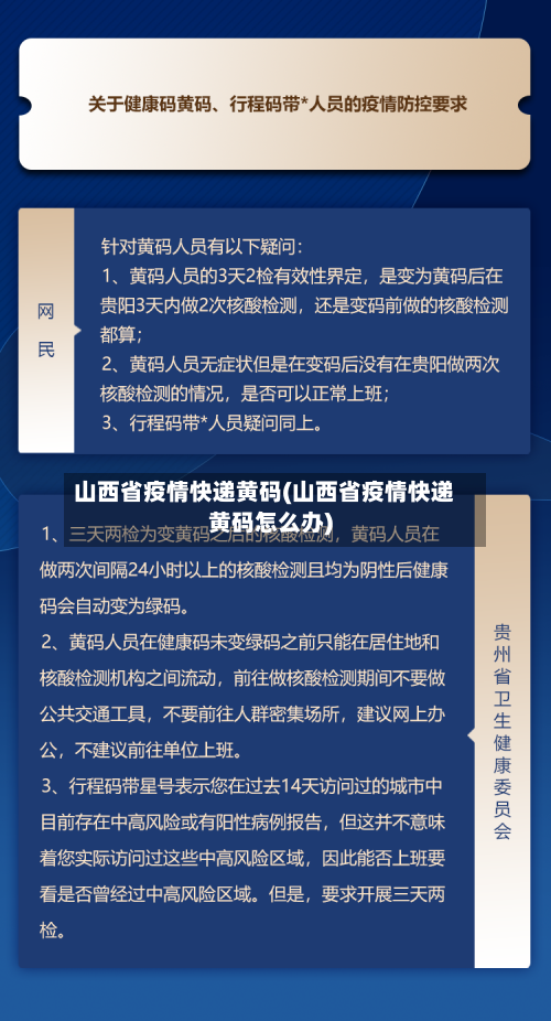山西省疫情快递黄码(山西省疫情快递黄码怎么办)-第1张图片