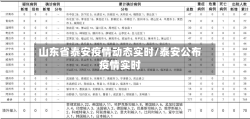 山东省泰安疫情动态实时/泰安公布疫情实时-第2张图片