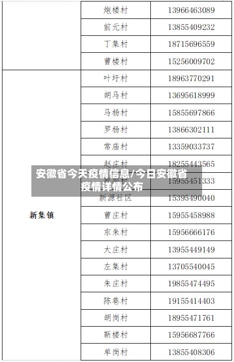 安徽省今天疫情信息/今日安徽省疫情详情公布-第2张图片