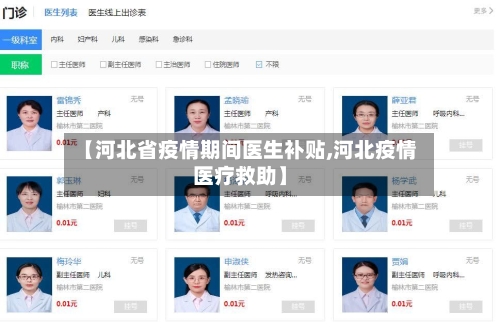 【河北省疫情期间医生补贴,河北疫情医疗救助】-第2张图片