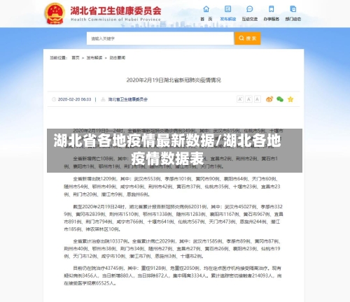 湖北省各地疫情最新数据/湖北各地疫情数据表-第2张图片