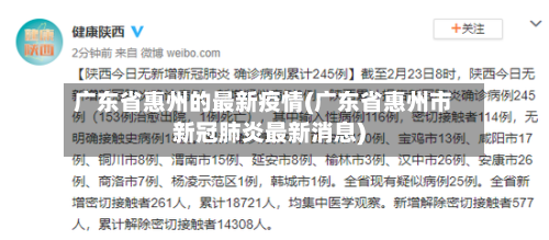 广东省惠州的最新疫情(广东省惠州市新冠肺炎最新消息)-第1张图片