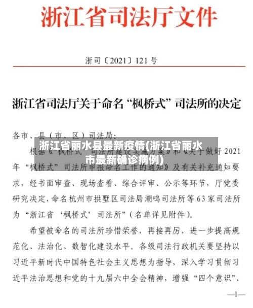 浙江省丽水县最新疫情(浙江省丽水市最新确诊病例)-第1张图片